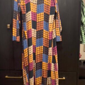 Colorful Geometric Maxi Dress